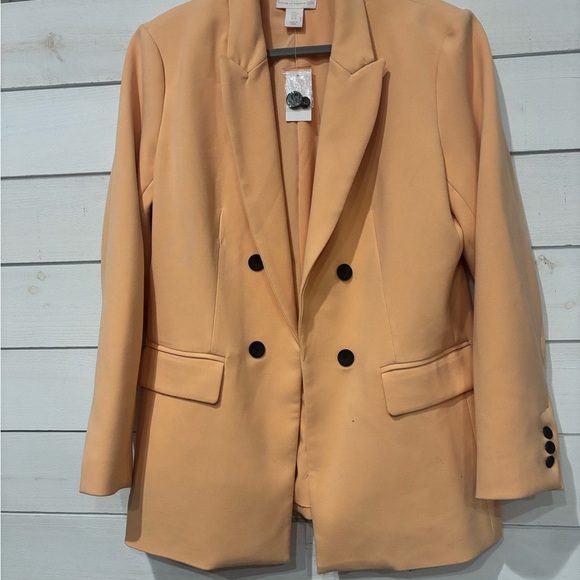 House of Harlow NWT 1960 Tan Double-Breasted Blazer - Picture 9 of 9